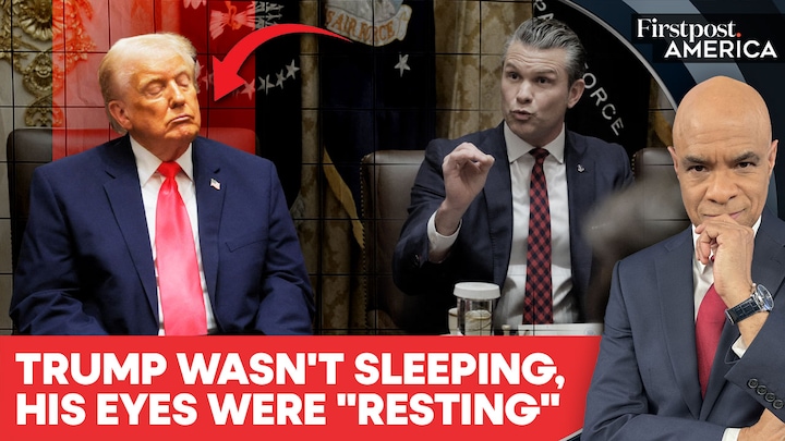 Trump Denies Sleeping In White House Meetings, Says his Eyes Were ...