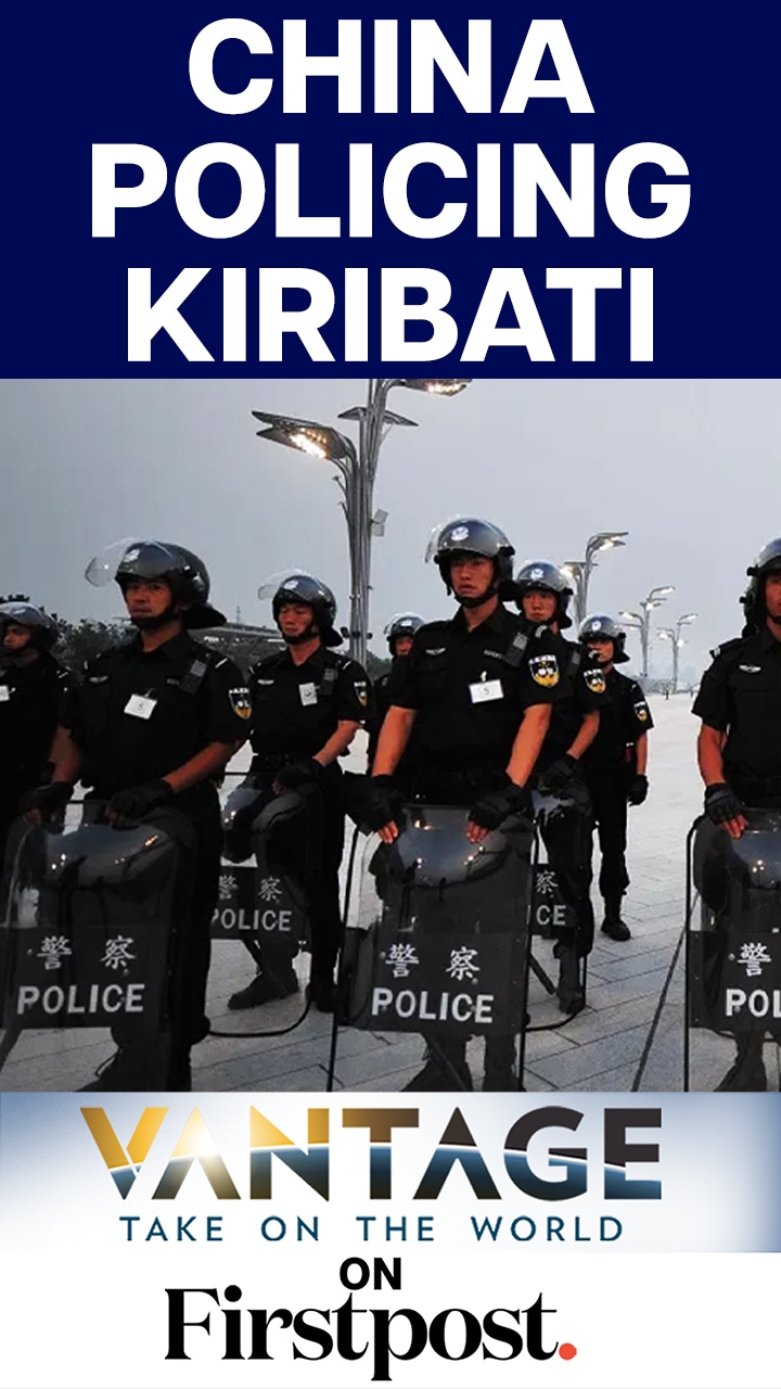 Chinese Police Officers Stationed in Kiribati