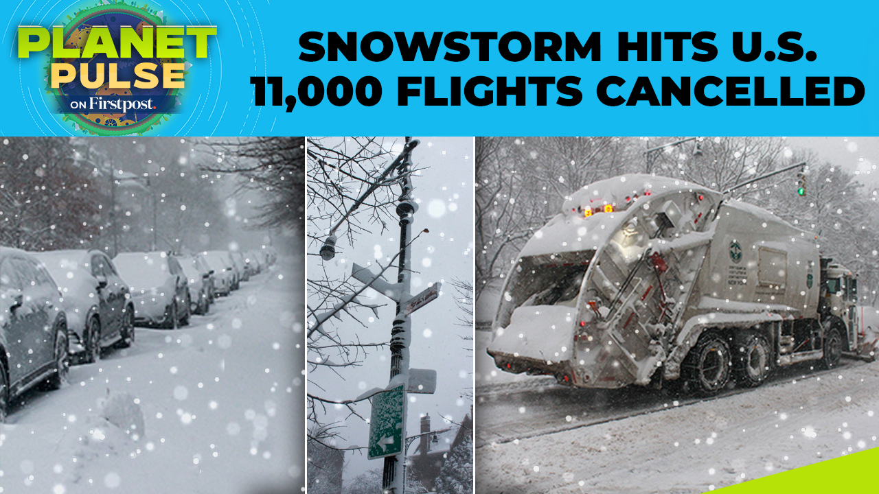 US Snowfall: Nearly 11,000 Flights Cancelled As Blizzard Freezes US ...