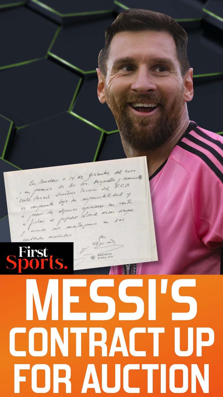 Messi's Barcelona Contract Napkin Reaches New York Ahead Of Auction