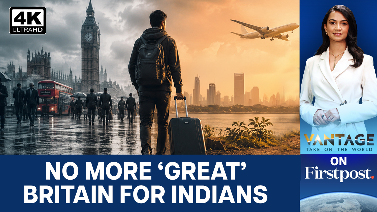 Why Indians Are Leaving The UK As Europe Tightens Immigration | Vantage on Firstpost Firstpost Image