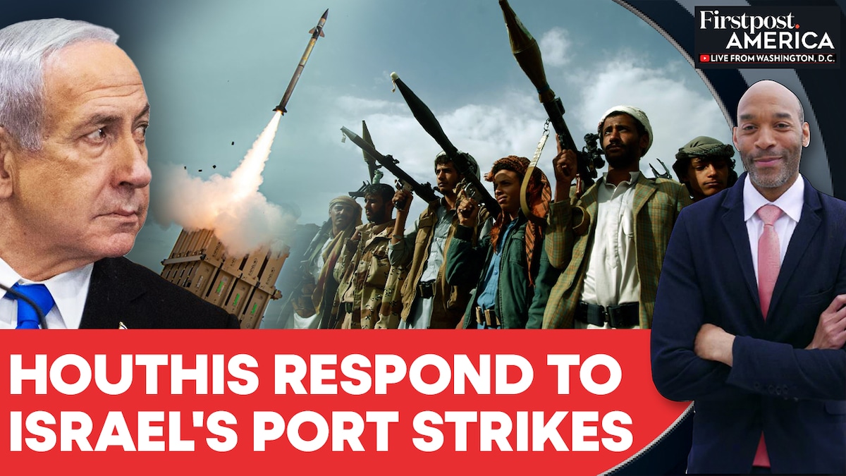 Houthis Fire Missiles on Israel Hours After Tel Aviv's Hodeidah Port Strikes |Firstpost America|N18G
