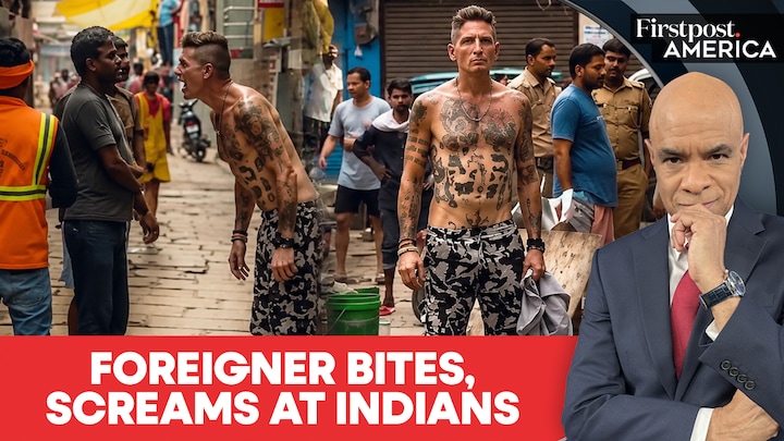 India: Semi-Naked Foreign Tourist Sparks Chaos in Varanasi, Bites Locals | Firstpost America India: Semi-Naked Foreign Tourist Sparks Chaos in Varanasi, Bites Locals | Firstpost America