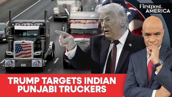 Trump to Replace Immigrant Truckers: 130,000 Indian Punjabis At Risk | Firstpost America | N18G Trump to Replace Immigrant Truckers: 130,000 Indian Punjabis At Risk | Firstpost America | N18G