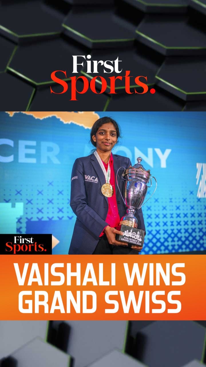 Vaishali Wins Women's Grand Swiss, Qualifies For 2026 Candidates | First Sports