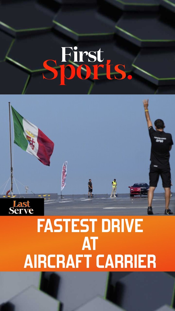 Italian driver Breaks World Record On Aircraft Carrier | First Sports