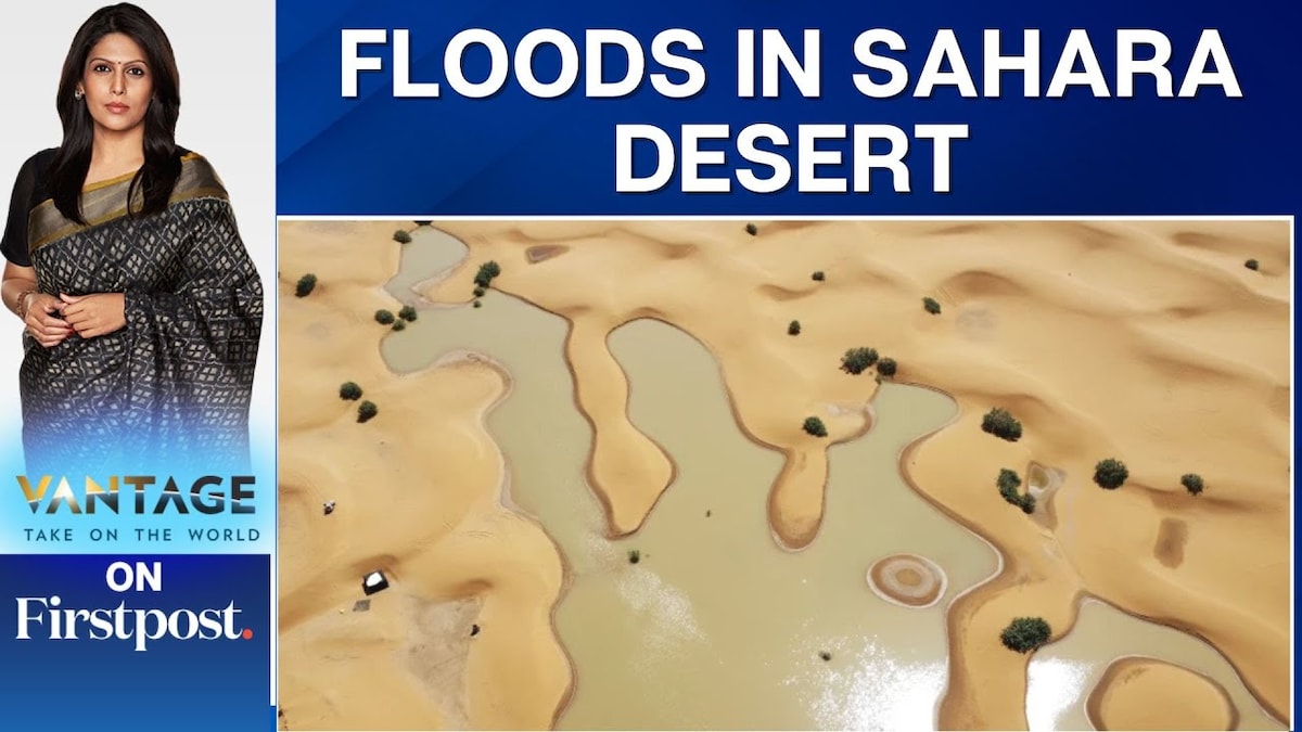 Heavy Rain Leads to Rare Flooding in the Sahara Desert in Morocco