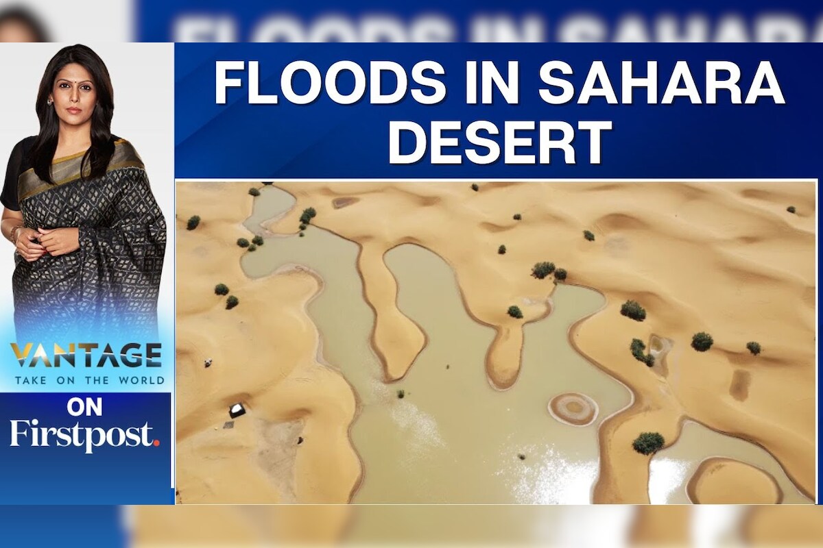 Heavy Rain Leads to Rare Flooding in the Sahara Desert in Morocco