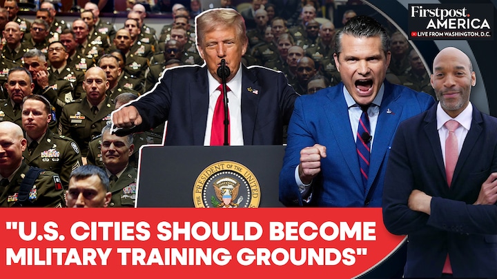 Trump and Hegseth Call Military to Combat "Enemy Within" at Quantico | Firstpost America