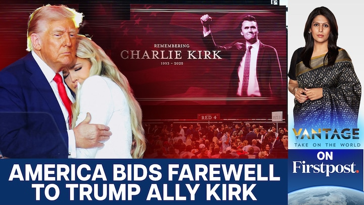  Charlie Kirk Memorial draws Trump, Musk and MAGA supporters | Vantage with Palki Sharma