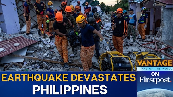  Bell Tower falls as powerful 6.9 quake hit Philippines | Vantage on Firstpost