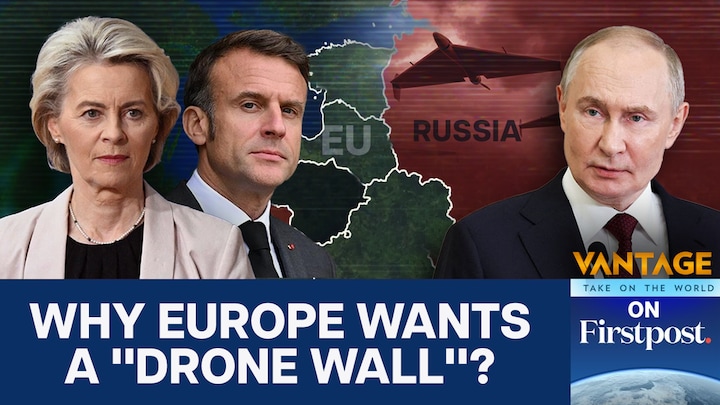 Europe plans to erect drone defence barrier amid Russian Airspace violations | Vantage On Firstpost