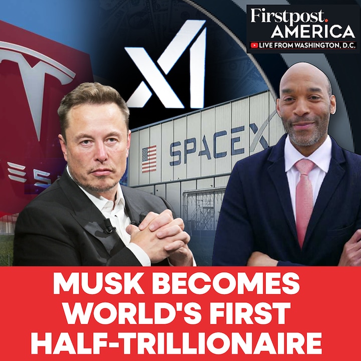 Musk hits big by surpassing $500 billion net worth with Tesla| Firstpost America