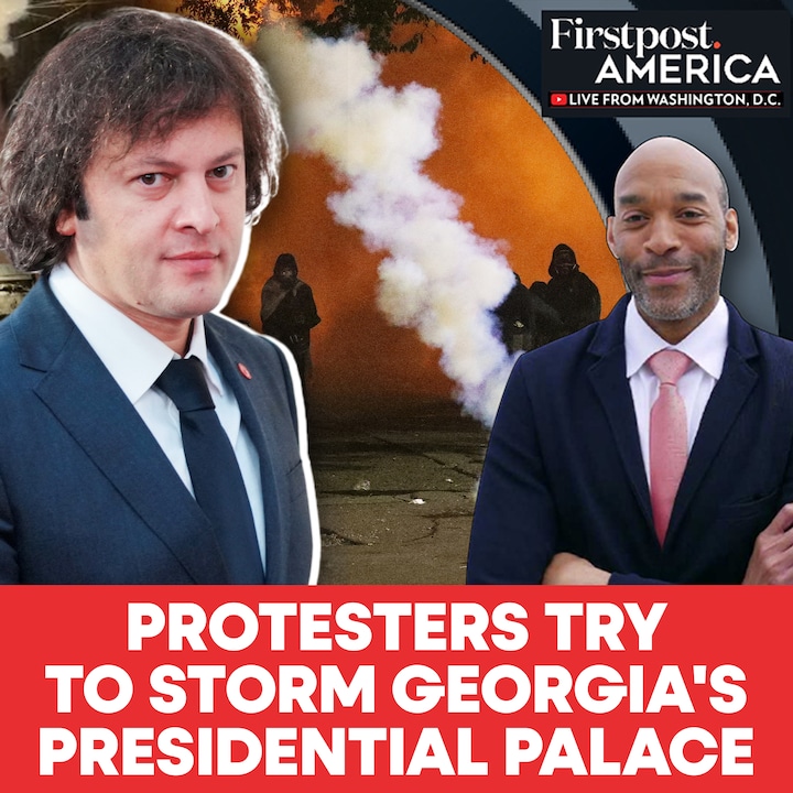  Demonstrators attempt to storm Georgia's Presidential Palace | Firstpost America | N18G