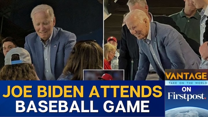 Biden's surprise visit at Phillies vs. Dodgers NLDS Game 2| Vantage on Firstpost