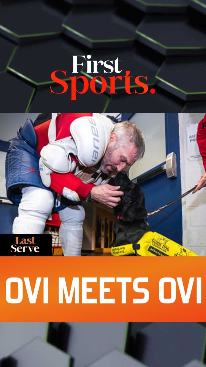 Future service dog meets NHL legend Alex Ovechkin | First Sports Future service dog meets NHL legend Alex Ovechkin | First Sports