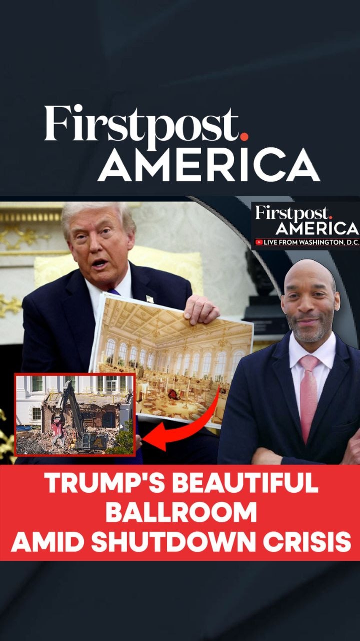 Trump's Beautiful Ballroom Amid Shutdown Crisis | Firstpost America Trump's Beautiful Ballroom Amid Shutdown Crisis | Firstpost America