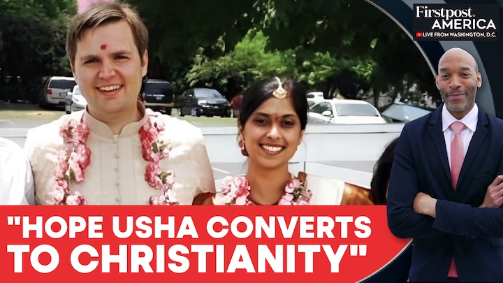 JD Vance Says He "Hopes" Hindu Wife Usha Converts to Christianity | Firstpost America JD Vance Says He "Hopes" Hindu Wife Usha Converts to Christianity | Firstpost America