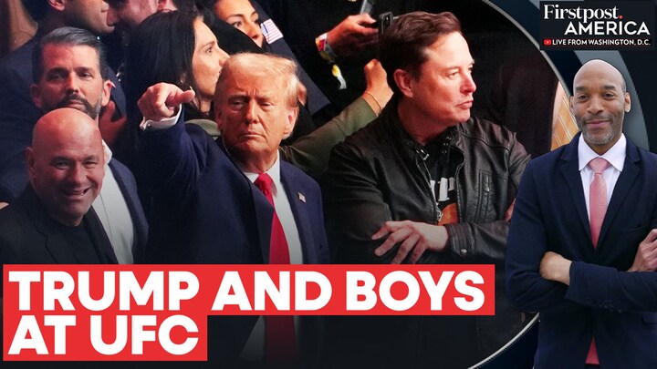 Donald Trump Attends UFC Fight with Elon Musk, Joe Rogan, Vivek ...