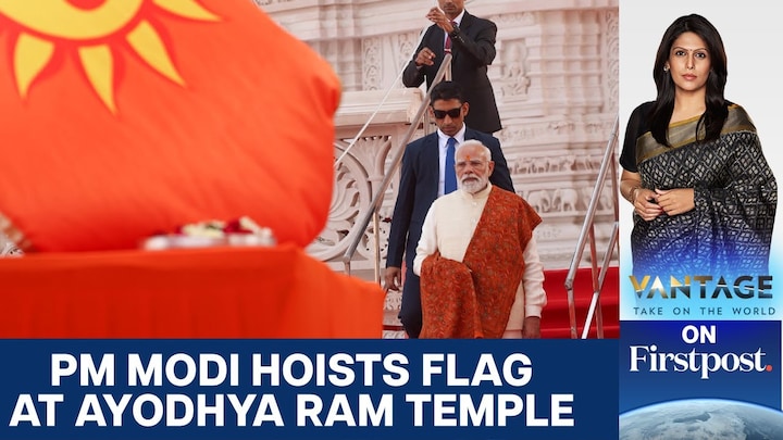 PM Modi Hoists Saffron Flag at Ram Temple as Ayodhya Tourism Surges | Vantage With Palki Sharma PM Modi Hoists Saffron Flag at Ram Temple as Ayodhya Tourism Surges | Vantage With Palki Sharma