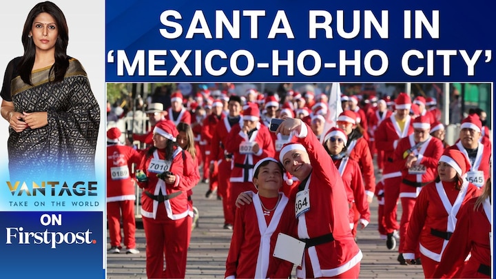 Running Santas Take Over Streets of Mexico City | Vantage with Palki Sharma Running Santas Take Over Streets of Mexico City | Vantage with Palki Sharma