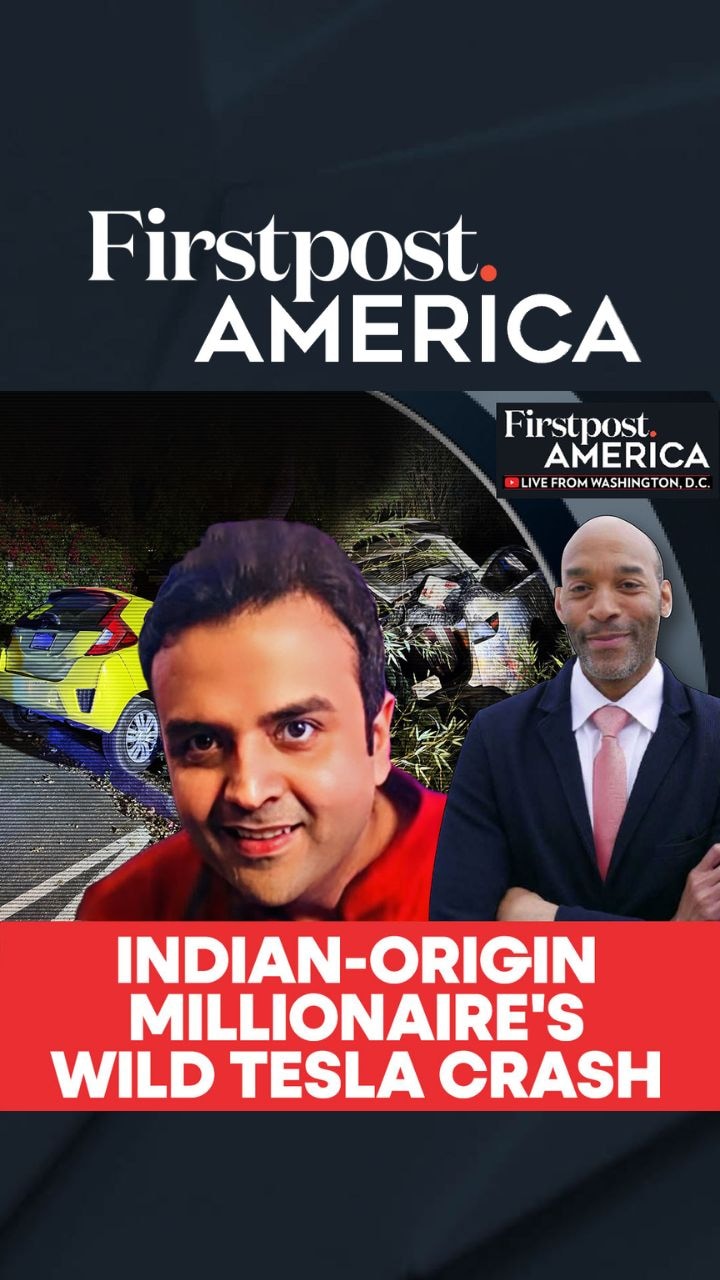 Indian-Origin Millionaire's Wild Tesla Crash | Firstpost America